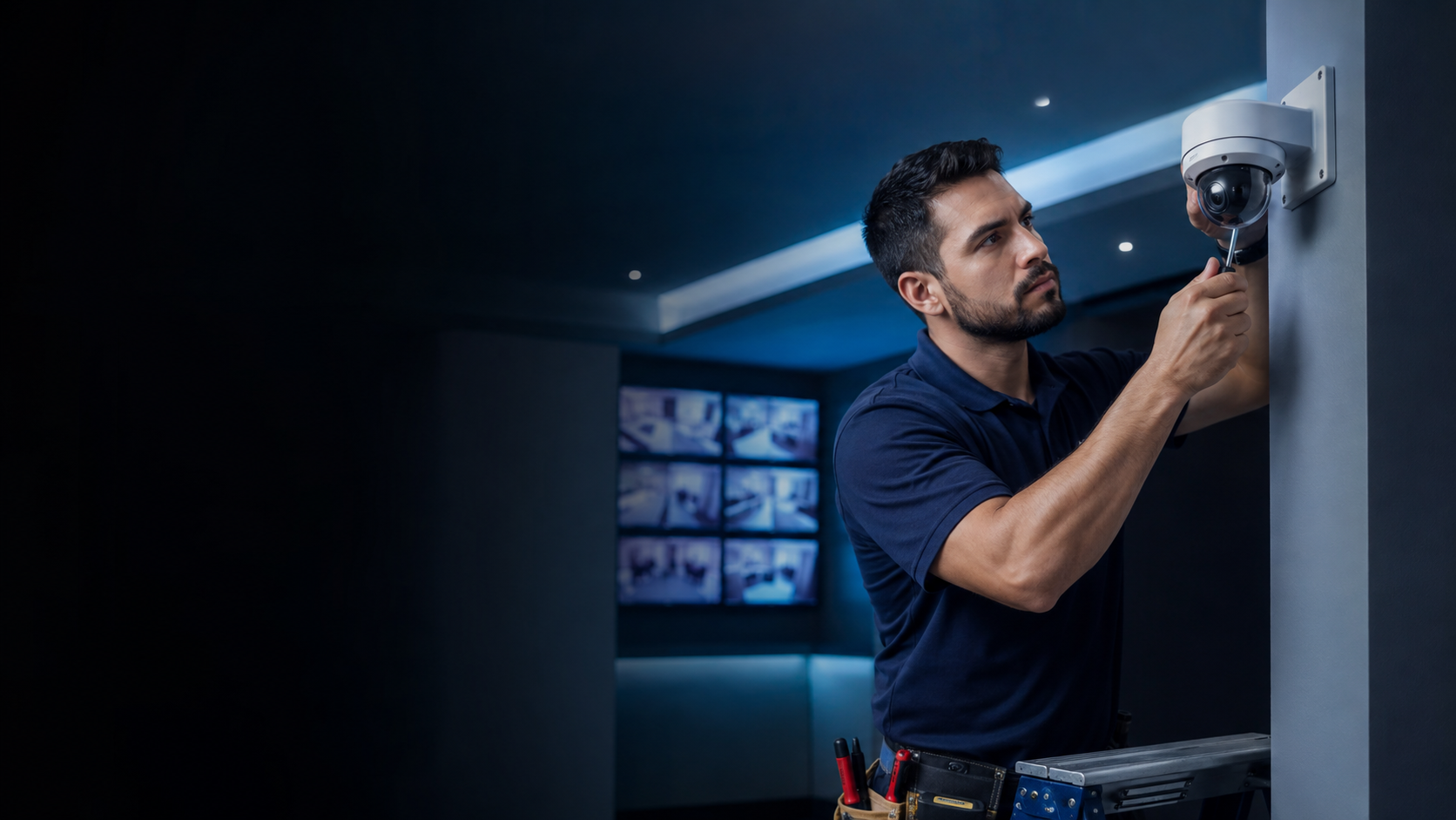 Professional security camera installation